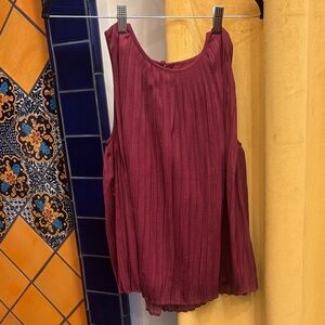 Banana Republic Rich Burgundy Sleeveless Blouse